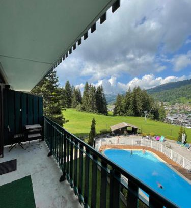 Les Gets Apartment | Studio ski aux pieds vue superbe sur les pistes