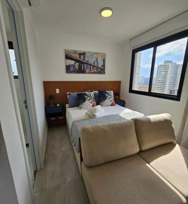 Campo Belo Apartment | Studio with a wonderful view!