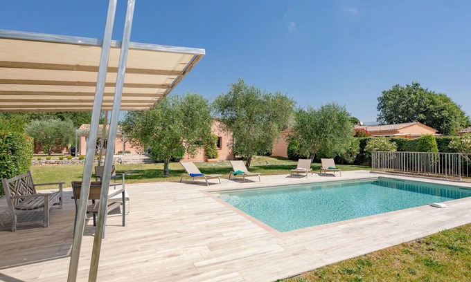 Saint-Cezaire-sur-Siagne House | Stunning private villa for 6 people with private pool, WIFI, TV, terrace, pets allowed and parking