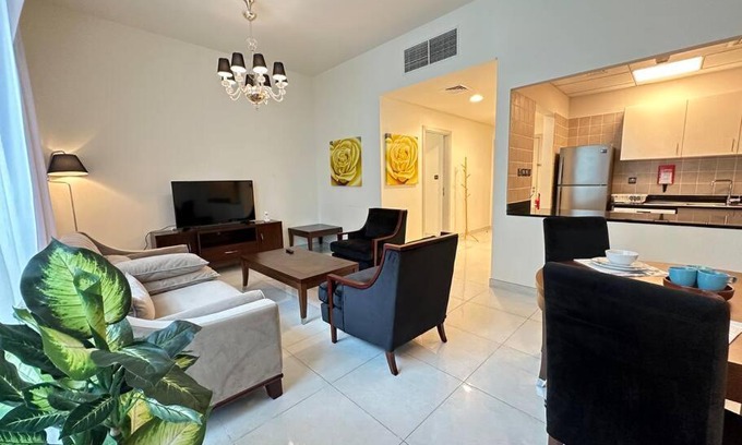 Nad Al Sheba Apartment | Stunning 1-Bedroom in The Polo Residence, Meydan