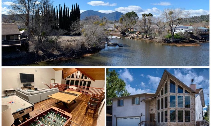 Clear Lake House | Stunning 3,400 sq ft Lake House w Boat Dock, Sauna, Steam Shower, and More