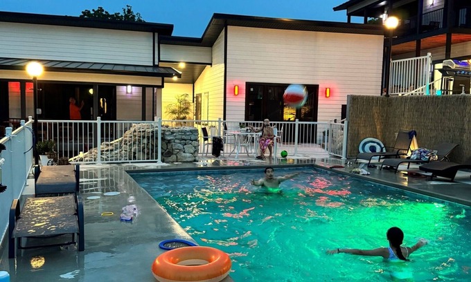 Indian Point Villa | Stunning 3b/3b Poolside Villa with Hot Tub, Game Room steps to Lake, 2 min. SDC!