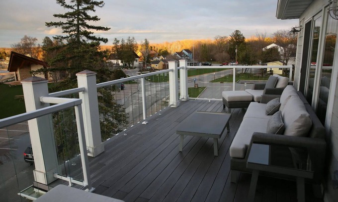 Sister Bay Condo | Stunning Adults Only, Downtown Sister Bay, Water View Condo, Walk To Everything!