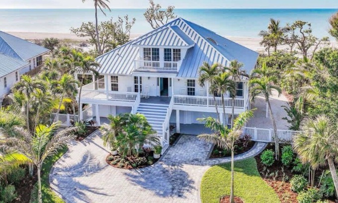 Sanibel House | Stunning Beachfront Villa with Heated Pool