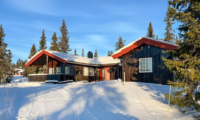 Sjusjoen House | Stunning home in Sjusjøen with sauna