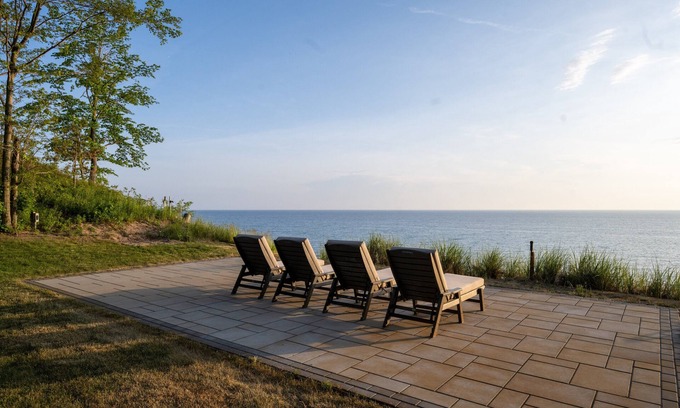 West Olive House | Stunning Lake Michigan Home with Private Beach