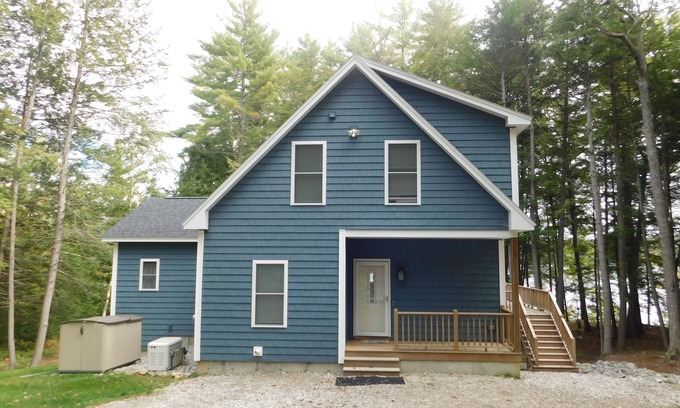 Bridgton Ski Chalet | Stunning modern home in peaceful, private setting on desirable Long Lake.