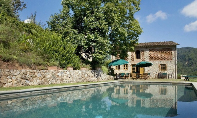 Pescaglia Villa | Stunning private villa with WIFI, private pool, TV, patio and panoramic view, close to Lucca