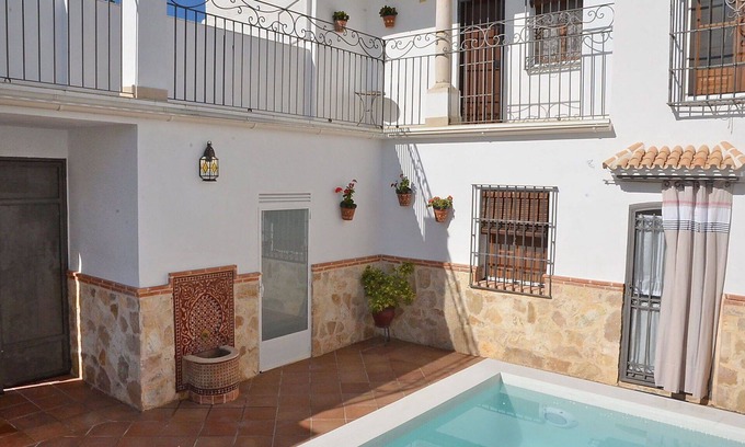 Baena House | Stunning private villa for 8 guests with A/C, WIFI, private pool, TV, patio and parking