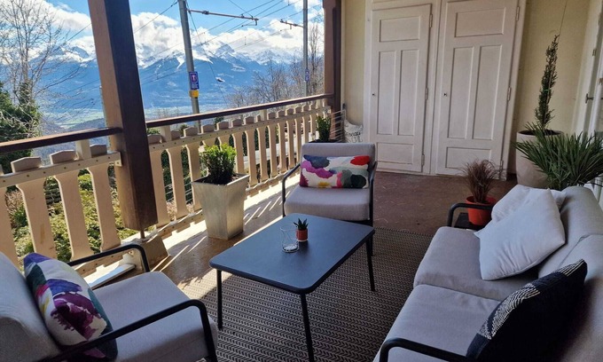Leysin Apartment | Stunning views of Swiss Alps in this contemporary and stylish apartment.