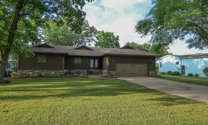 Heber Springs House | Stunning Views of Greers Ferry Lake! Pool Table, Fire Pit, Large Deck, & More
