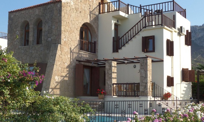 Catalkoy Villa | STUNNING VILLA WITH EXCEPTIONAL SEA & MOUNTAIN VIEWS. PRIVATE POOL & GARDENS