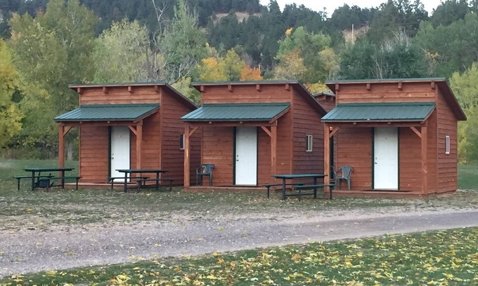 Sturgis Cabin | Sturgis SD. Camping Cabin with 2 Full Size Futons in Beautiful Blackhills