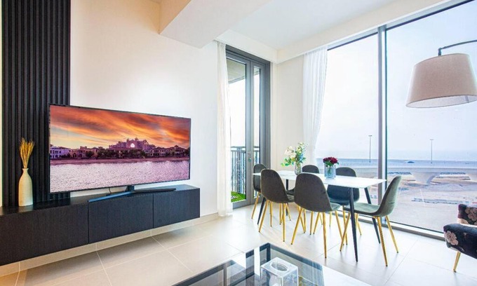 Al Sufouh 2 Apartment | Stylish 1 Bedroom in 5242 with Full Sea View by Ofex