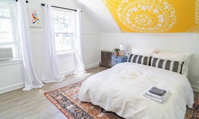 Orange House | Stylish 3 BR Home Near NYC Transit & Large Patio!