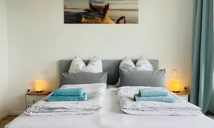 Schleswig Apartment | Stylish apartment with balcony in the extraordinary Viking Tower