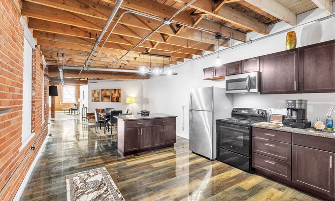 Detroit Apartment | Stylish Chic Retreat At Lafayette Lofts 1 Bedroom Apts by RedAwning