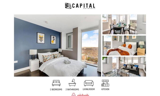 Collier's Wood Apartment | Stylish City Views Near Station