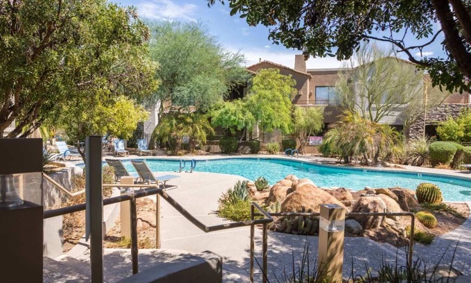 Talon Retreat House | Stylish Grayhawk Townhome: Heated Pool, Spa & Gym
