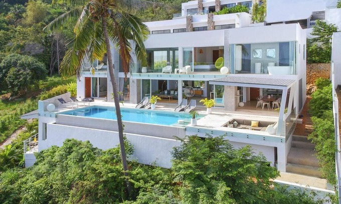 Bophut Hills Villa | Stylish Sea View Villa, 5 Bedrooms KBR13