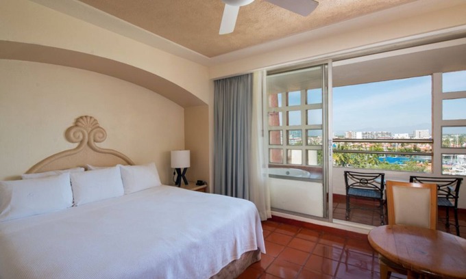 Marina Vallarta Hotel | Stylish Studio with Balcony & Resort Amenities