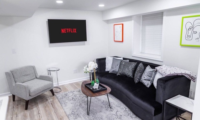 Fayetteville Apartment | Suburban Oasis Lower-Level Apt & Designer Touches