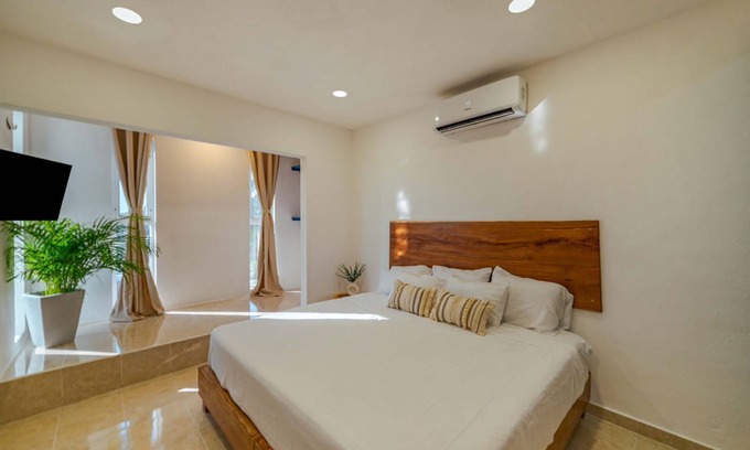 Colonia Meteorologico Apartment | Suites Ha, Suite Iguana, Relájate con el Confort y Disfruta de su Linda Terraza