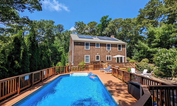 Harwich Center House | Summer Home with Private heated pool, near town & beaches