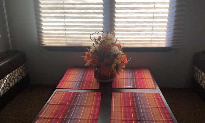 Fortuna Foothills House | Sun Bowl RV on private lot with semi private patio with morning sun exposure