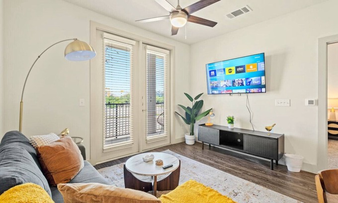 Vickery Meadow Apartment | Sunlit Suite w/Resort Pool & Gym by Midtown Blvd