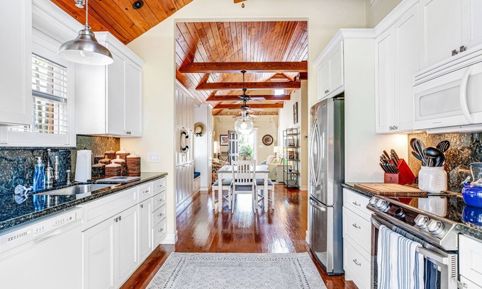 Meadows House | Sunny, Dog-Friendly Historical Home w/ Private Hot Tub, Central AC, WiFi, & W/D