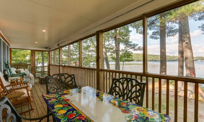 Meredith House | Sunny, pet-friendly, waterfront home on Lake Winnipesaukee with Screened Porch
