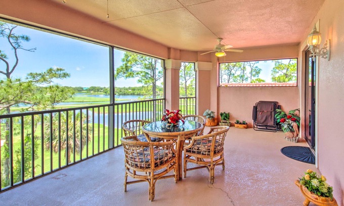 Burnt Store Marina Condo | Sunny Punta Gorda Condo w/Golf Course View!