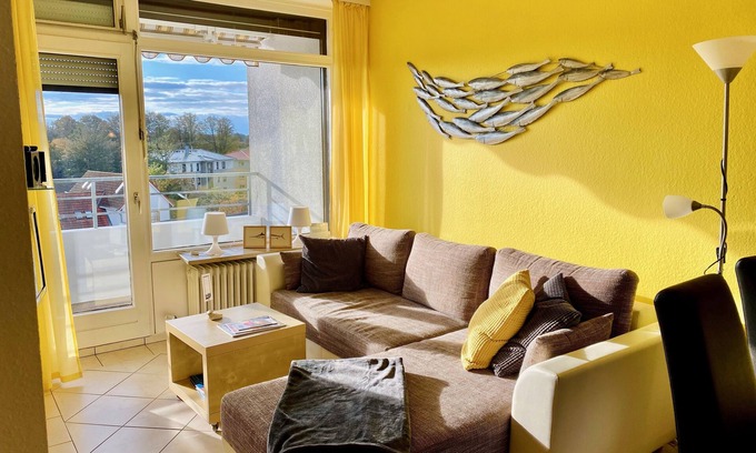Dahme Apartment | Sunny vacation apartment Boje51 in Dahme: 1 min. to the beach, modern, with south-facing balcony