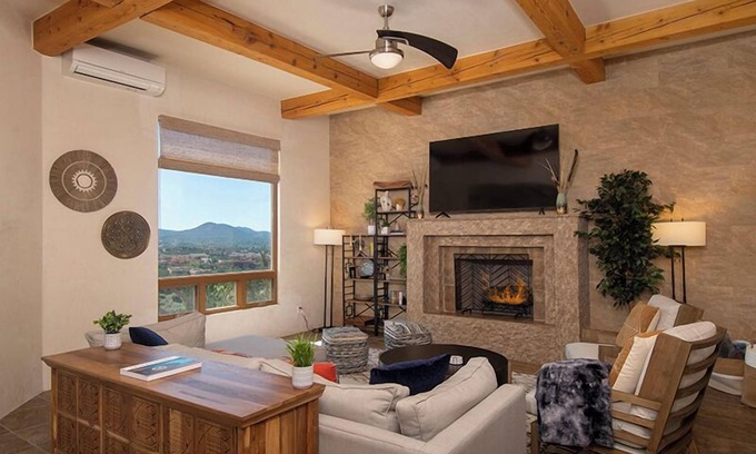 Santa Fe House | Sunrise over the Sangres