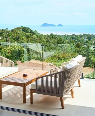 Ko Pha-ngan Villa | Sunset 3 Bedroom Sea View Villa with Infinity Pool in Chalok Ban Kao