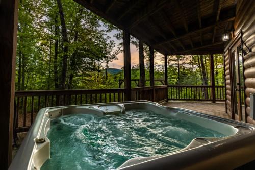 Blue Ridge Villa | Sunset Pointe - Hot tub game room fire pit and more