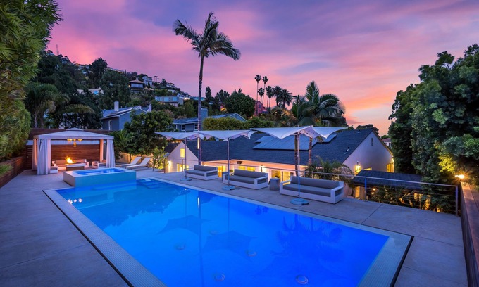 Hollywood Hills West Villa | Sunset Strip Location- 5mm Dollar Dream Home w/Pool, Hot Tub, Cabana, + More!