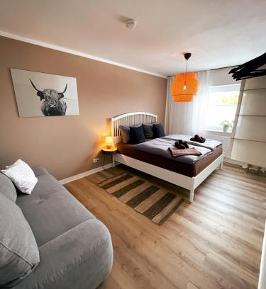 Detmold Apartment | Sunset View - Design Apartment Hermannsblick, Parkplatz, Balkon
