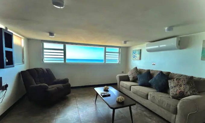 Aguadilla Pueblo Apartment | Sunset View Window w/ King Bed, Modern Beach Apartment