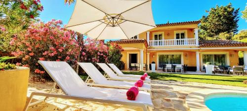 Saint-Cyr-sur-Mer House | Sunsetvilla au calme avec SPA et Piscine chauffée, plage à pied ,Golf à proximité