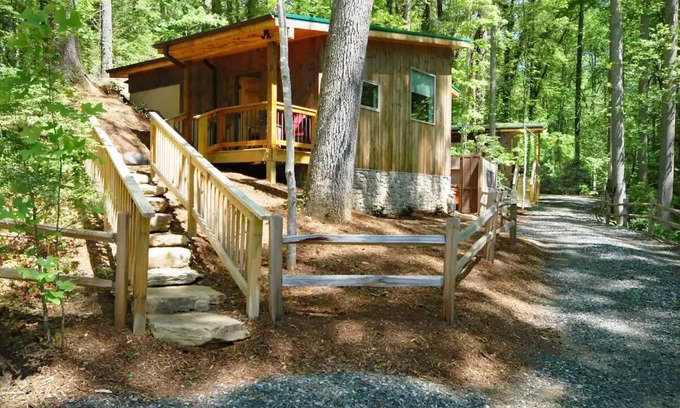 Weaverville Cottage | Sunshine Daydream Cottage-Natural Setting in Town