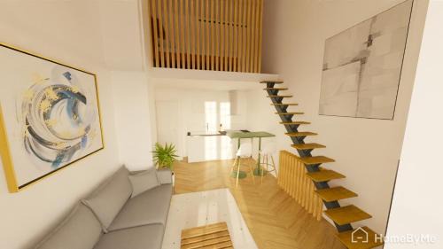 Comedie Apartment | Superbe Loft 2 niveaux Comédie Gare