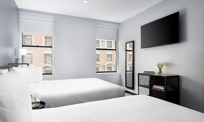 Central New York City Apartment | Superior Two Full Beds Room at OYO Hotel Times Square