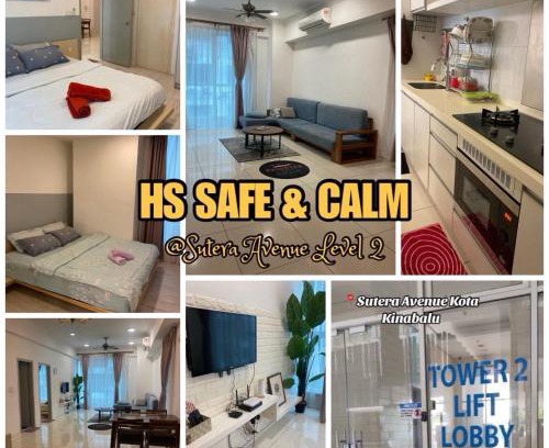 Kampung Sembulan Baru Apartment | Sutera Avenue near Gleaneagle KK King Bed