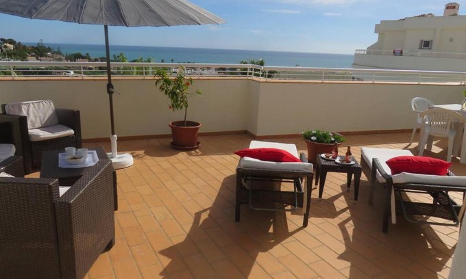 Porto de Mos Apartment | Sweden Apartment - Top Floor one bedroom with sea views - RS