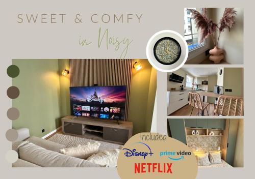 Noisy-le-Grand Apartment | Sweet and comfy in Hyper City center with Netflix, Prime and Disney Plus included