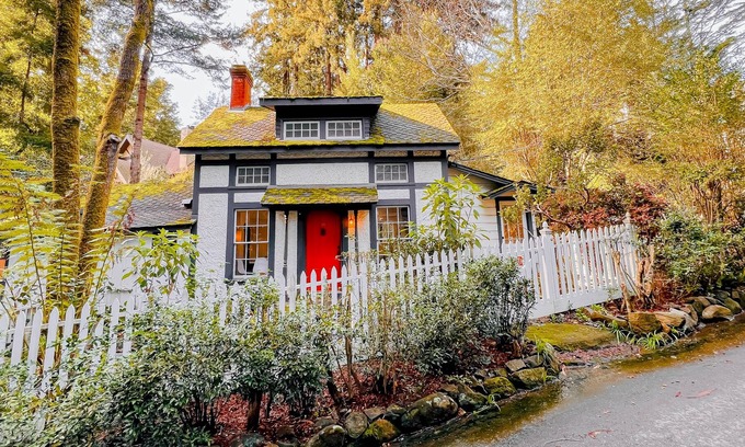 Mill Valley Cottage | Sweet cottage in the woods with fireplace & patio - steps to town & trails