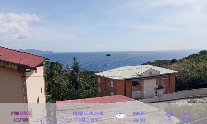 Schoelcher Apartment | T3 Bel Enclos SCHOELCHER Kybo Karaib Location Vue mer Calme