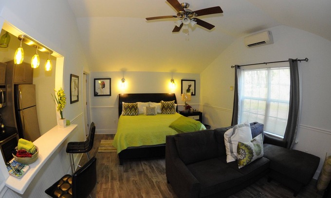 Sapelo Island Apartment | Tea Cake Cottage Suite nestled among 200 year old Live Oaks